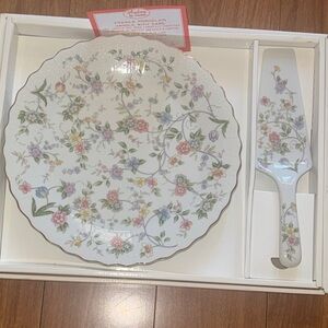 Andrea By Sadek Floral Porcelain Cake Set - Multicolor